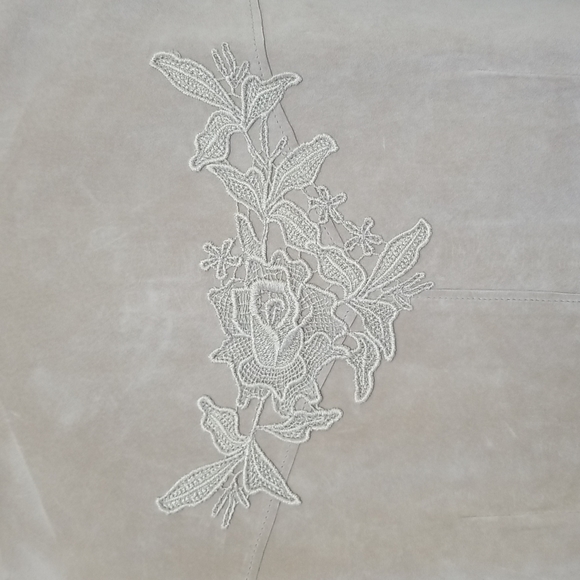 Vintage Suede Leather Pantsuit Set Size 10 - Picture 6 of 14